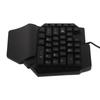 Half Hand Gaming Keyboard Mouse Combo USB Wired LED Backlit Mouse and Keyboard with Converter for PS