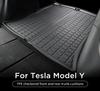 For Tesla Model Y 2021-2025 Rear Trunk Mat Rear Cargo Liner Pad Protective All Weather Car Interior Accessories Black