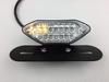 Karun Universal Motorcycle LED Tail Lamp with Turn Signal, Built-in Mini Moto License Plate Light with Stay (Clear)