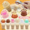 Ice Cream Counter Playset For Kids Montessori Pretend Play Food Toys Kitchen Accessories With Coin Role Play For Kids Girls Boys
