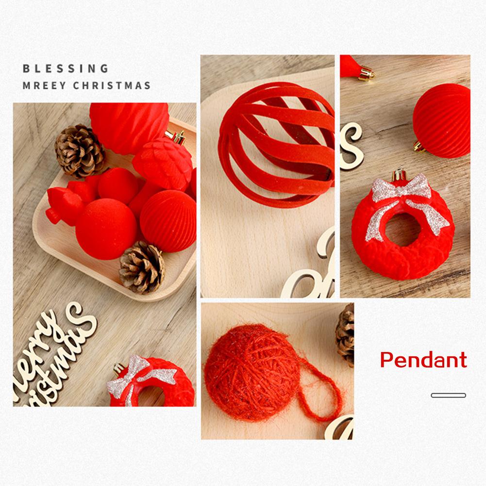 Vintage Velvets Xmas Decorations Ball For Home Reusable Party Hanging Ball Ornament Decoration Festive Party Decor