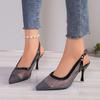 Fashion Sexy BlingBling Crystal Pointed-Toe Super High Heel Woman Pump Butterfly-knot Decora Stiletto Ladies Wedding Banquet Botas Mujer