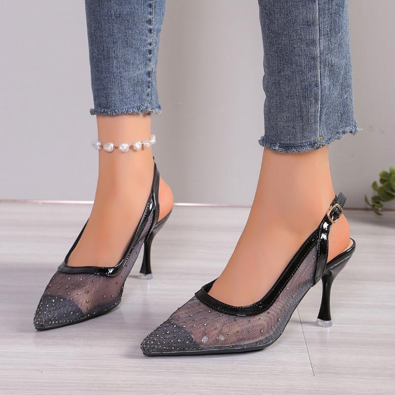 Fashion Sexy BlingBling Crystal Pointed-Toe Super High Heel Woman Pump Butterfly-knot Decora Stiletto Ladies Wedding Banquet Botas Mujer