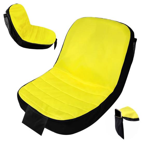 Xiaobudian Lawn Mower Seat Cover with Mesh Pocket, Waterproof Tractor Protector, Heavy Duty Riding Protective