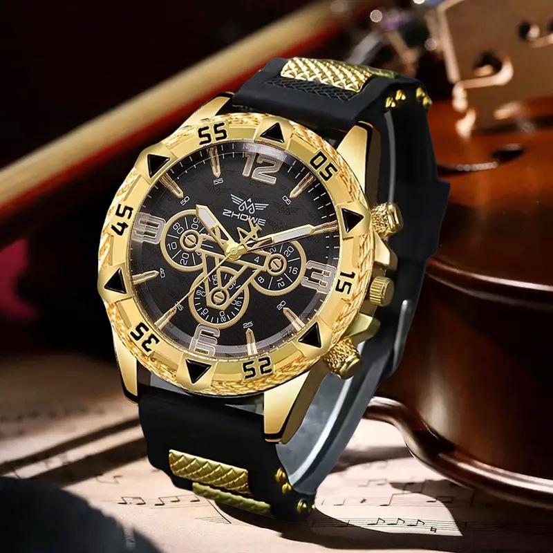 Silicone Strap Watch Fashion Casual Trend Men S Quartz Watch Large Dial Business Men S Watch