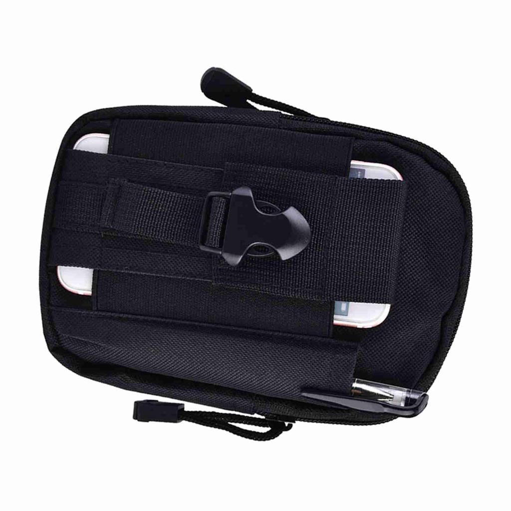 Strapazierfähige Multifunktionale Unisex Outdoor Tragbare Taktische Sport-Hüfttasche (Schwarz)