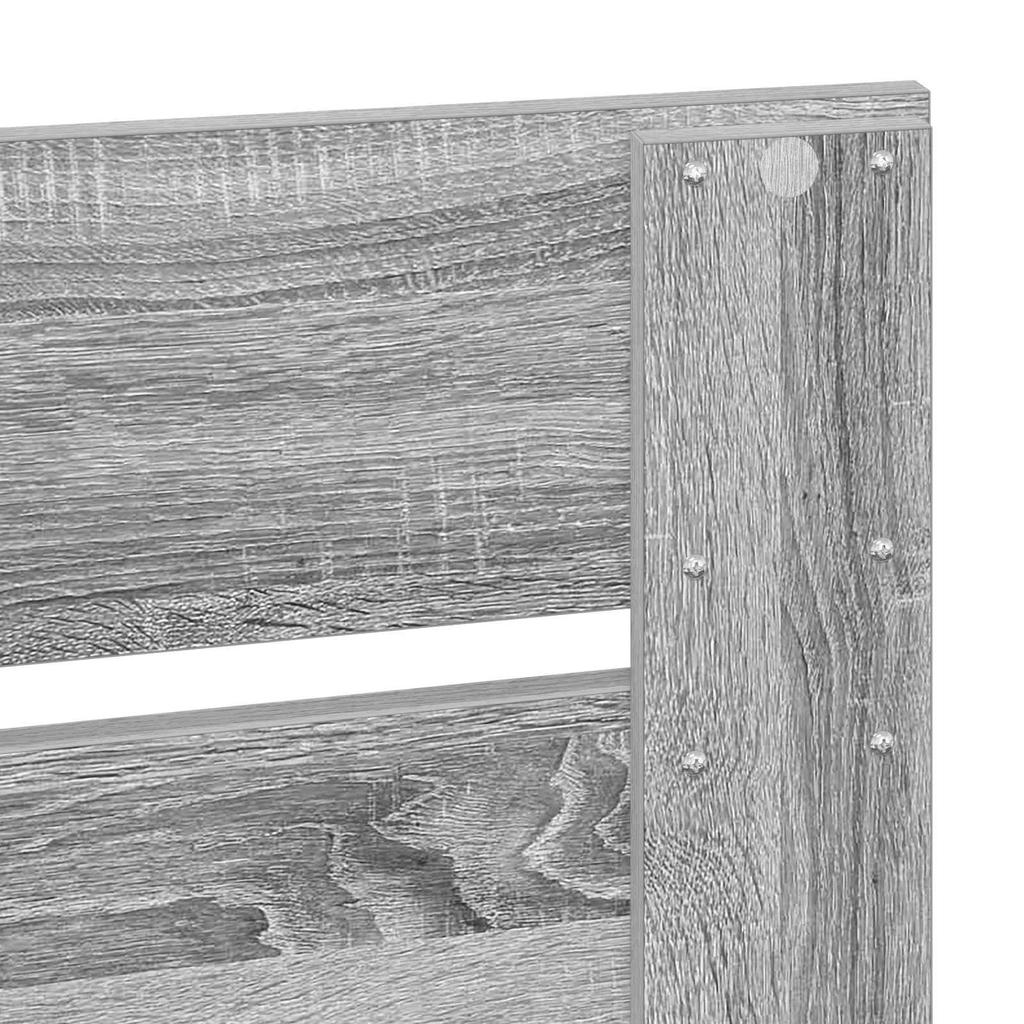 Headboard Grey Sonoma Wood Based Material