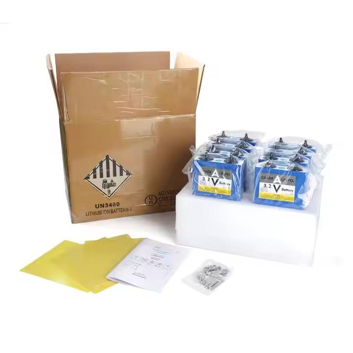 LifePo4-Batterie lädt in Lithiumeisenphosphat, 3,2 V, 105 Ah, 12 V Prismenbatterie für DIY-Solarspeicher, Wohnmobil, LKW