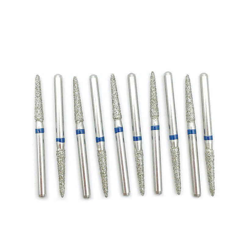 10Pcs Dental Diamond Burs Drill  for High Speed Handpiece Medium FG 1.6mm Dentist Tools Dentistry Lab 878K16