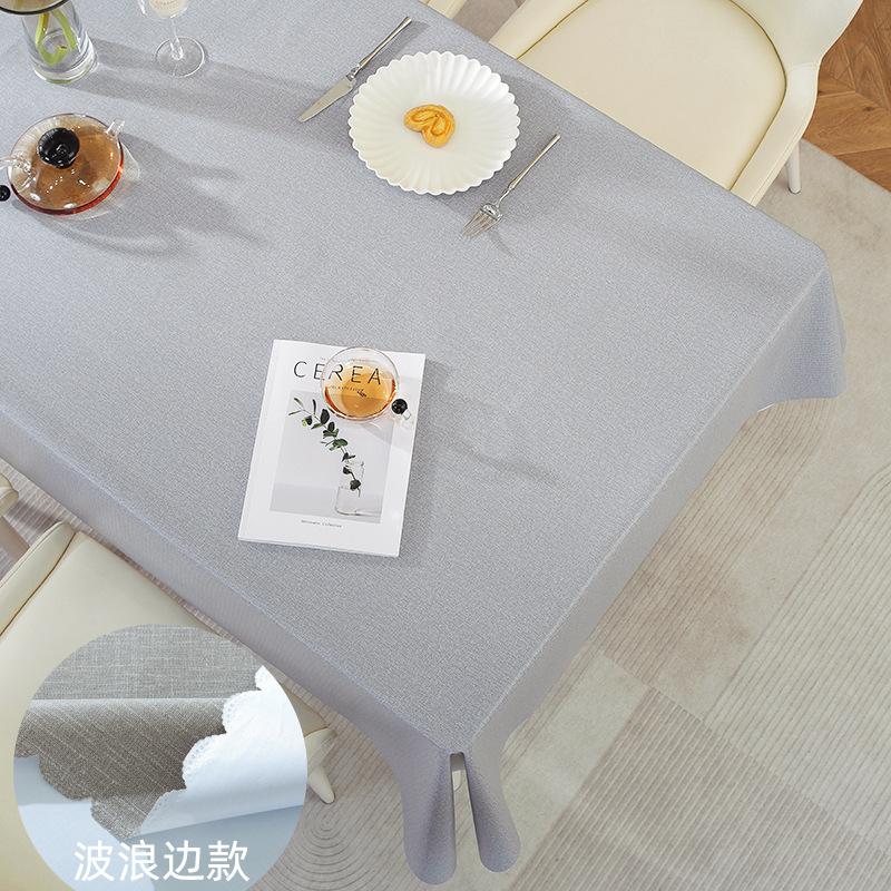Household Dining Table Mat Waterproof And Oil-Proof Leave-In Tablecloth Kitchen Stall Non-Slip Dining Table Cloth Premium Feeling Table Mat