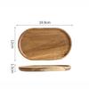 Wooden Tray Oval Acacia Wooden Tray Wooden Dessert Plate Cake Plate