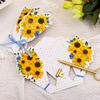 Creative 3D Bouquet Bow Thanks Greeting Card Floral Christmas Card Valentine's Day Postcard Flowers Birthday Gifts Message Card