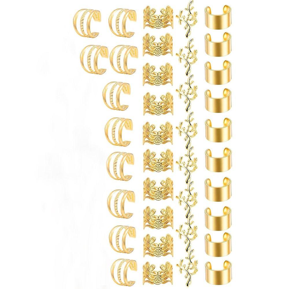 Braid Accessories Hair Jewelry Alloy Non Piercing Ear Cuffs Alloy Braid Clips Daily Wear