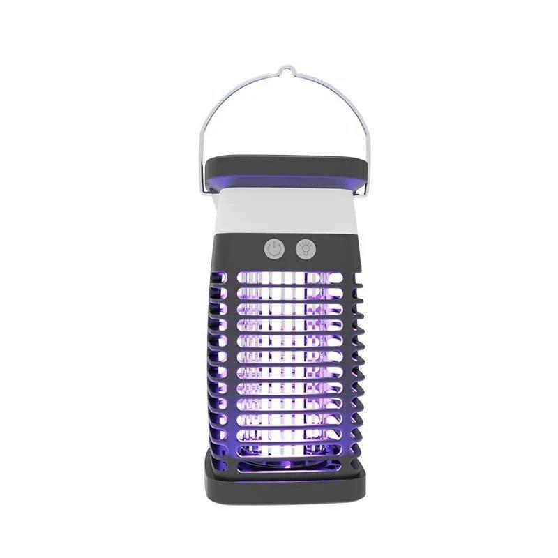 Solar Portable USB Mosquito Killer,Rechargeable Bug Zapper Lamp for Camping,Hiking,Travel,Indoor/Outdoor Use,Silent, Mosquito Repellent Alternative plug in,1pc
