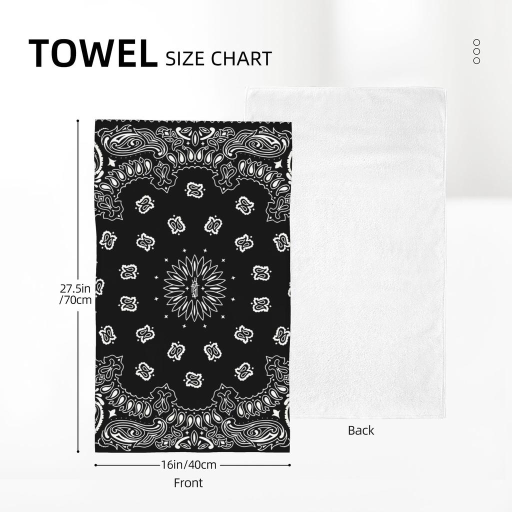 Bandana Soft Face Towel Quick Dry Pool Bath Cotton Towels Absorbent