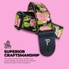 P Leathers Guitar Strap Nylon Pink Metallic Rose Adjustable For and Electric Guitars Made in Canada Perri's Ltd. - - - - - Acoustic, Bass, -