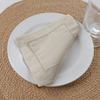 Cotton Linen Placemats Set, Durable and Square Cutout Edge, Washable, Easy To Care Heat Resistant Place Mats for Dining Table Kitchen Home Decor
