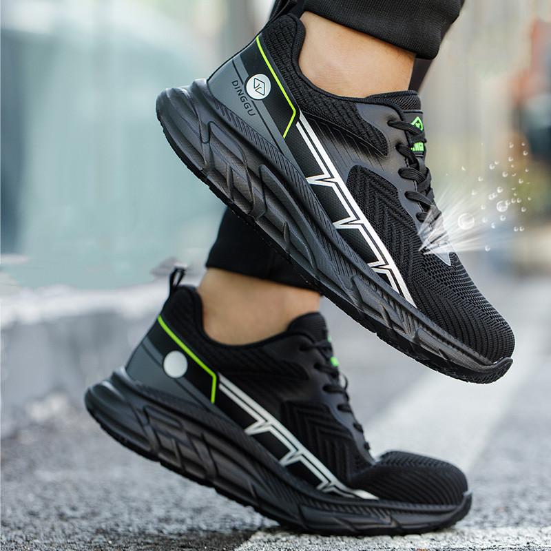 Men Fashion Breathable Steel Toe Caps Working Safety Shoes Summer Tooling Security Boots Worker Safe Sneakers Protect Footwear
