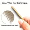 Wooden Pet Comb for Cats Dogs Grooming Tool for Removing Loose Float Hair Flea Removal Facial Cleaning Pet Cleaning Essential