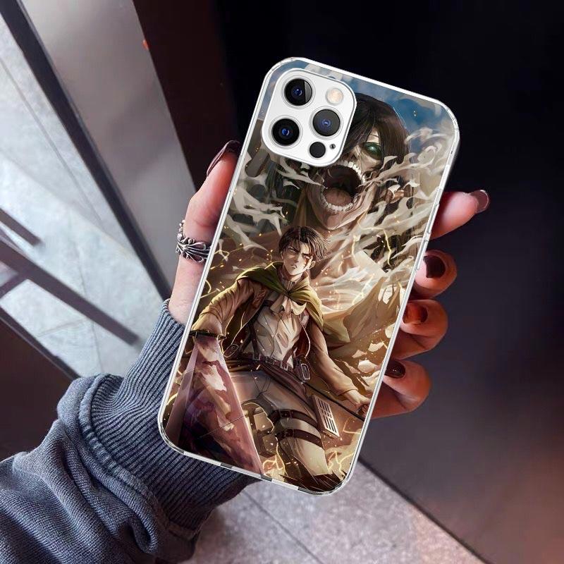 A-Attack on T-Titan Levi Phone Case For iPhone 17 Air 11 13 Mini 14 15 Plus 16 12 Pro Max 16E SE 7 8 Pattern Soft TPU Back Cover