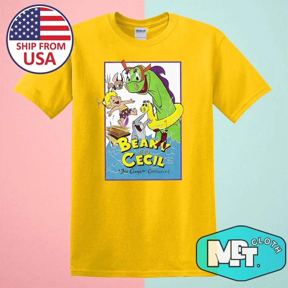 Beany And Cecil Retro Cartoon TV Series Men s Yellow Size S-5XL M