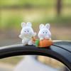 2/8pcs Cute Easter Rabbit Carrot Figurine Miniatures Kawaii Micro Home Desktop Fairy Garden Decoration DIY Ornaments Craft Gift
