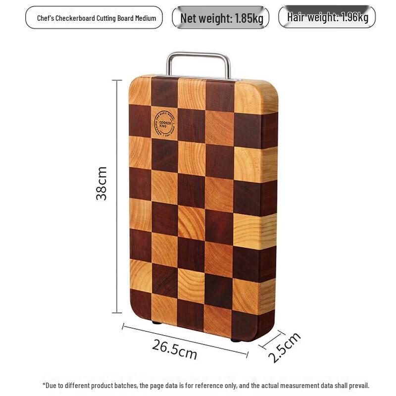 COOKER KING Antibacterial Ebony Wood Cutting Board