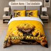Custom Name Zenitsu Agatsuma 3Pcs Duvet Cover Set Personalized Text Bedding Pillowcases Bedroom