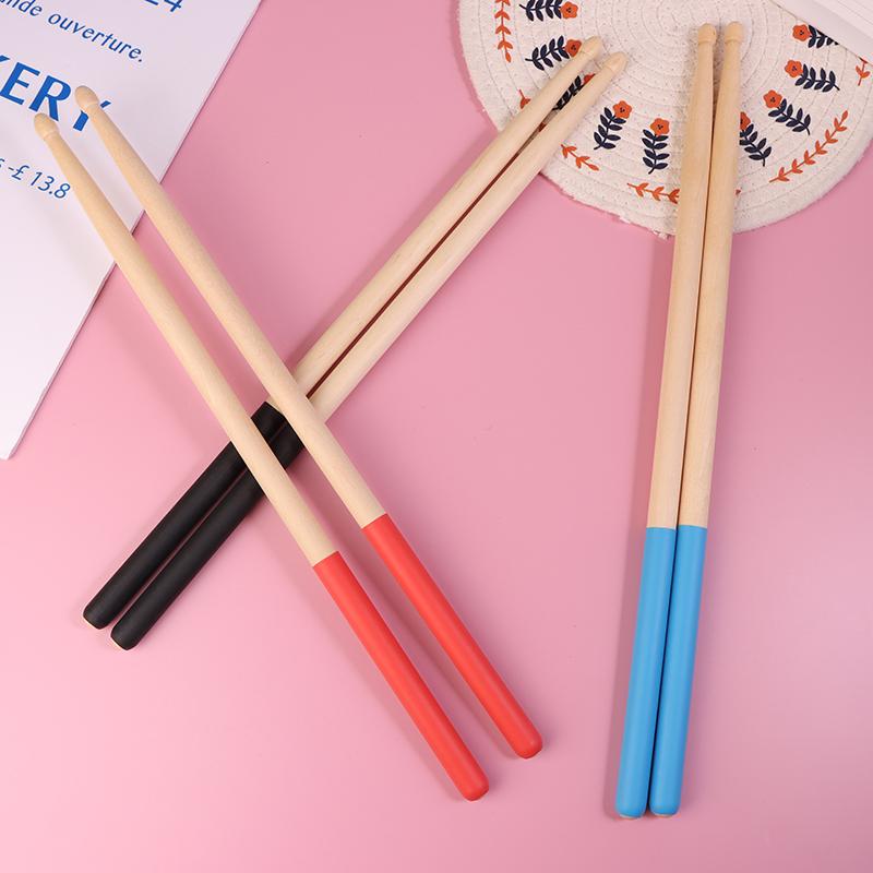 2 Pezzi 5A 7A Legno d'Acero Antiscivolo Bacchette per Batteria Leggere Professionali Bacchette in Legno Parti Accessori per Strumenti a Percussione