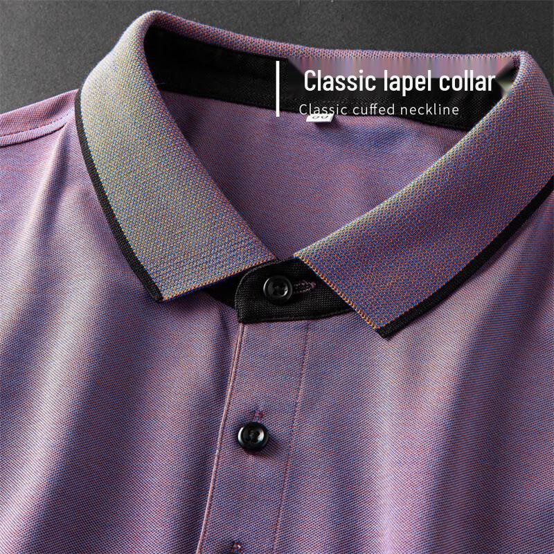 Shanshan Men's Silk Blend Polo T-Shirt