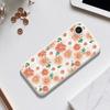 For iPhone 16e Case Chrysanthemum Pattern Printing Straight Edge TPU Phone Back Cover