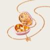 Playful Design Opening Closing Phase Box Necklace Adjustable Chain Hinged Pendant Necklace  Daily