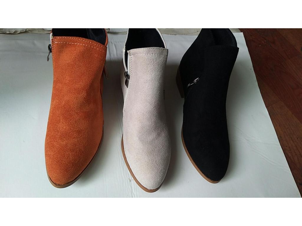 Plus Size Suede Women's Ankle Boots - Autumn/Winter 2021, European & American Style