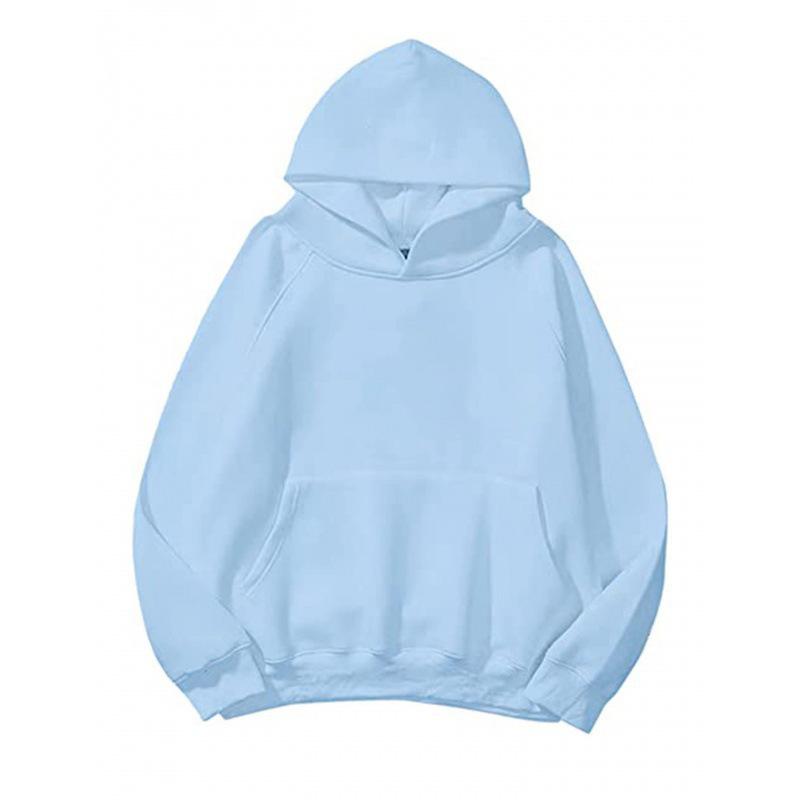 Sudadera con capucha de manga raglán unisex: Sudadera Casual de Color Sólido, Moderna y Versátil