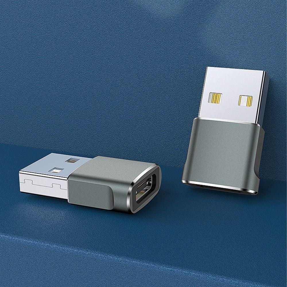 Černý zásuvkový adaptér USB typu C USB 2.0 Adaptér USB typu C samec USB-C OTG konvertor pro port typu C