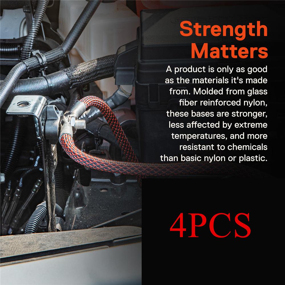 4pc Insulated Battery Distribution Terminal Stud Jumper Post Marine Car Bus Boat