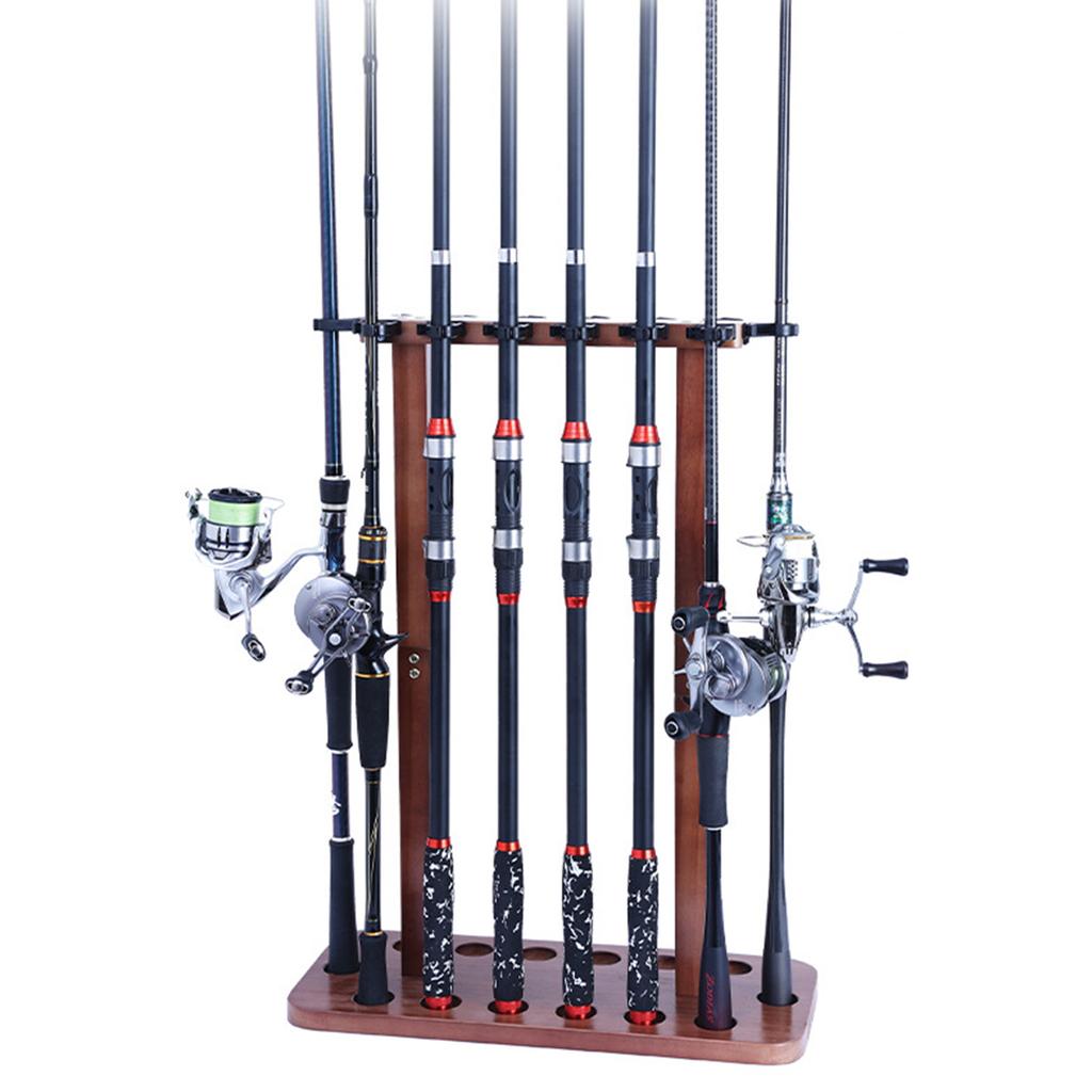 Gulvstativ Fiskestangstativ Vertikal Oppbevaringsholder Fiskestangstativ Holder 8/14 Stenger Fiskeutstyr Utstyr Organiserer