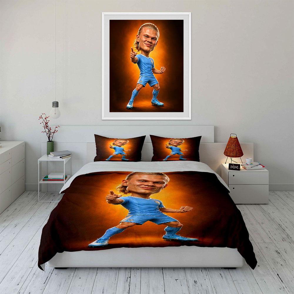 "Cartoon Athlete Bedding Set" Bedding Duvet Cover Set Duvet Cover Pillowcases  (1 * Duvet Cover 2 * Pillowcases, without duvet insert)