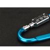 Aluminum Alloy D Shape Carabiner Hook 3 Digit Resettable Password Lock For Travel Backpack Helmet Bike Basket Gym Locker Gear