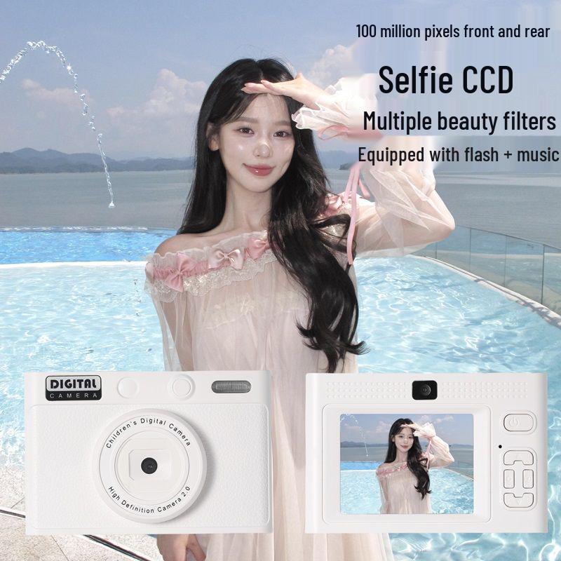 Affordable HD Retro CCD Digital Camera - Student & Travel Vlog Selfie Companion
