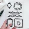 Sovy Transparentní silikonová čirá razítka pro těsnění DIY scrapbooking fotoalbum Květina Pampeliška Leaf Lace Frame 2023