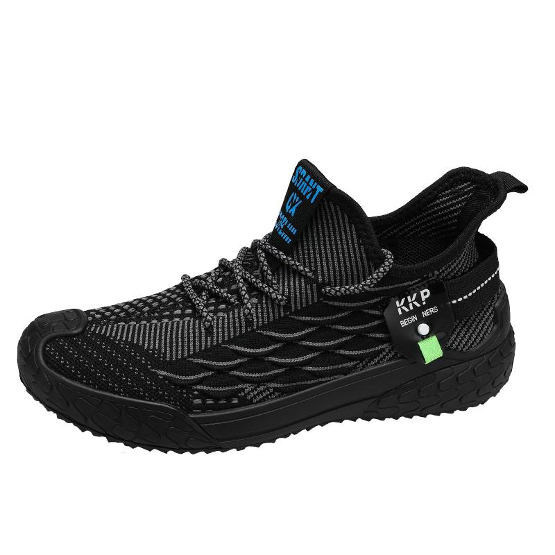 Summer Men Mesh Walking Shoes Lace-up Casual Outdoor Sports Running Shoes  New Sneakers Men Flat Tennis Shoes