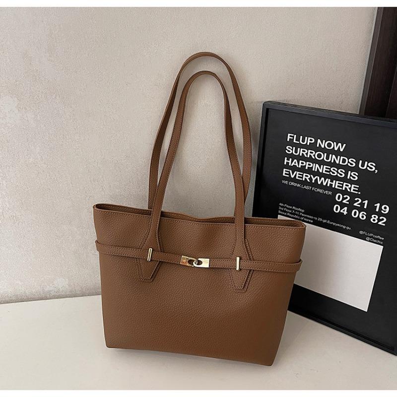 Сумка-тоут Премиум большой вместимости, Стильная и универсальная, Однолямочная сумка для ежедневного использования. коричневый