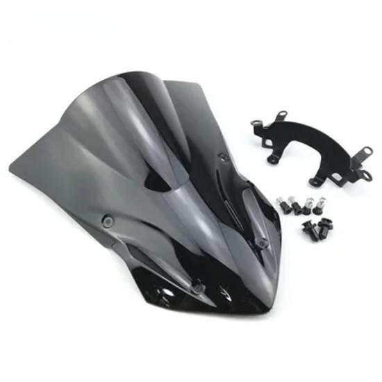 For Kawasaki Z900 Motorcycle Wind Deflector 2017 2018  Double Bubble Screen Windshield Windscreen Air Deflector Bracket