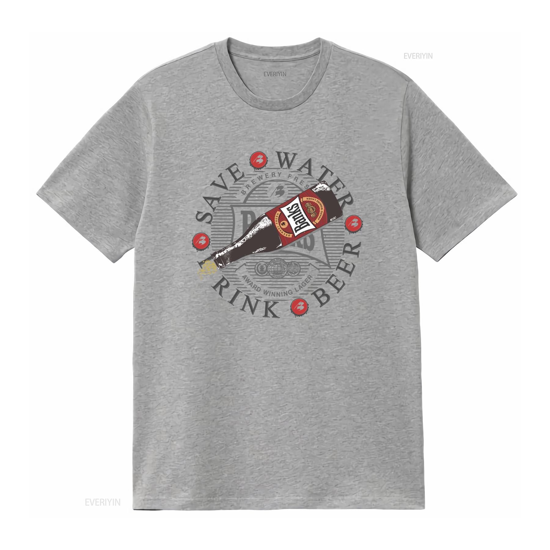 

Vintage 90s Banks Beer T Shirt Save Water Drink Design Size L vintage Washed Soft Unisex Stretched Top For Everyday Wear 2XL
