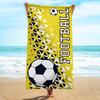Breathable Quick-Dry Beach Scarf Soft Sports Towel Football Print Beach Towel  Football Event