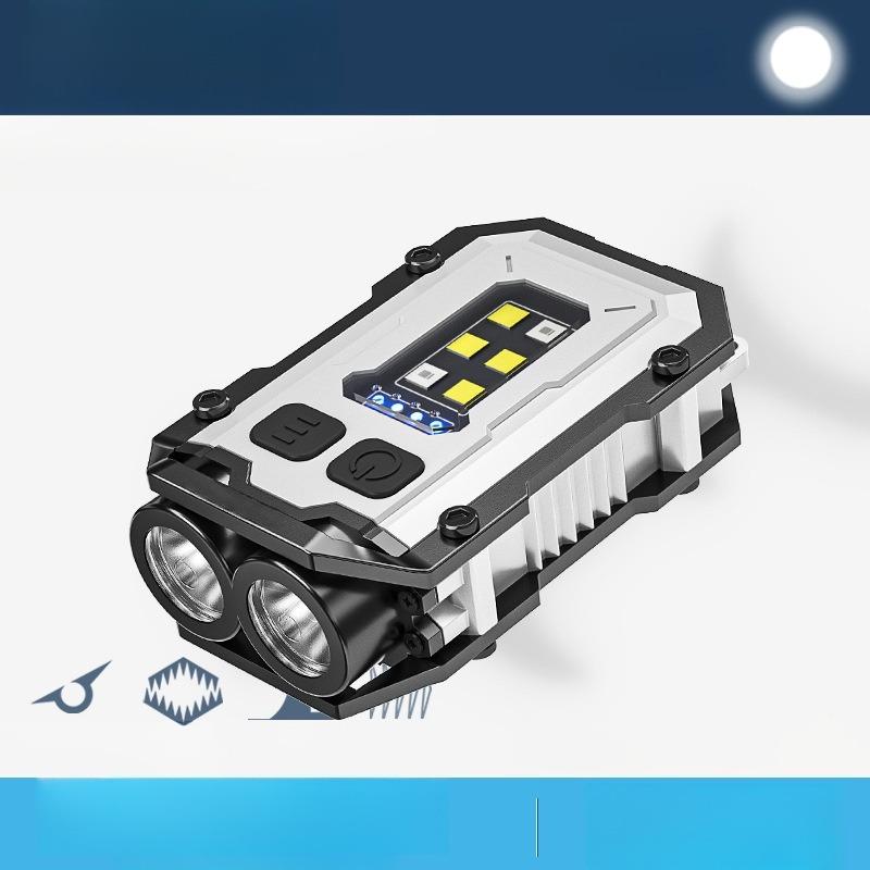 Multifunctional Strong Light Flashlight Rotating Work Light Outdoor Maintenance Warning Light Bright Auto Repair Work Light