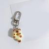 Cat Shaped Pendant Doughnuts Animal Doll Keychain Unique Soft Keyring Accessory Colorful Bag Charm Jewelry for Handbags