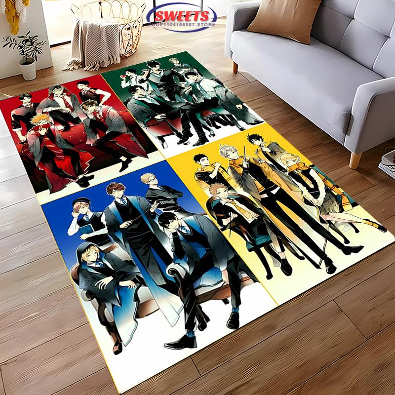 Haikyu Koberec Novinka! Protiskluzová Zvuková Izolace, Koberec do Obývacího Pokoje Ložnice K Posteli a do Kancelářských Prostor, Odolná Pratelná Podložka