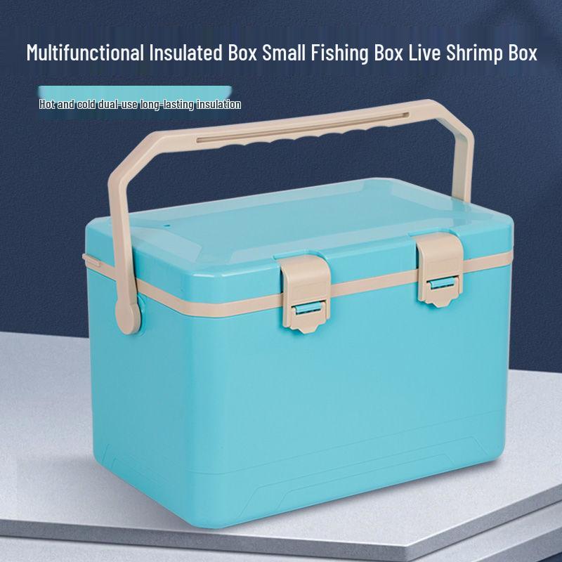 Sea Fishing Insulated Tackle Box with Oxygenator - Lightweight, Refrigerated, and Perfect for Live Shrimp.